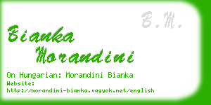 bianka morandini business card